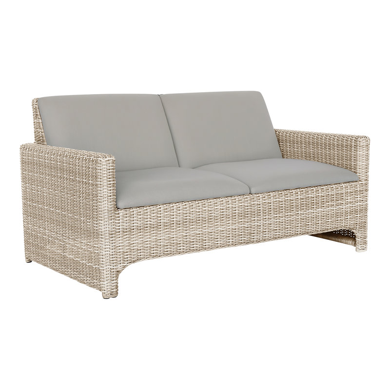Milano Outdoor 2 - Seat Loveseat, Gray