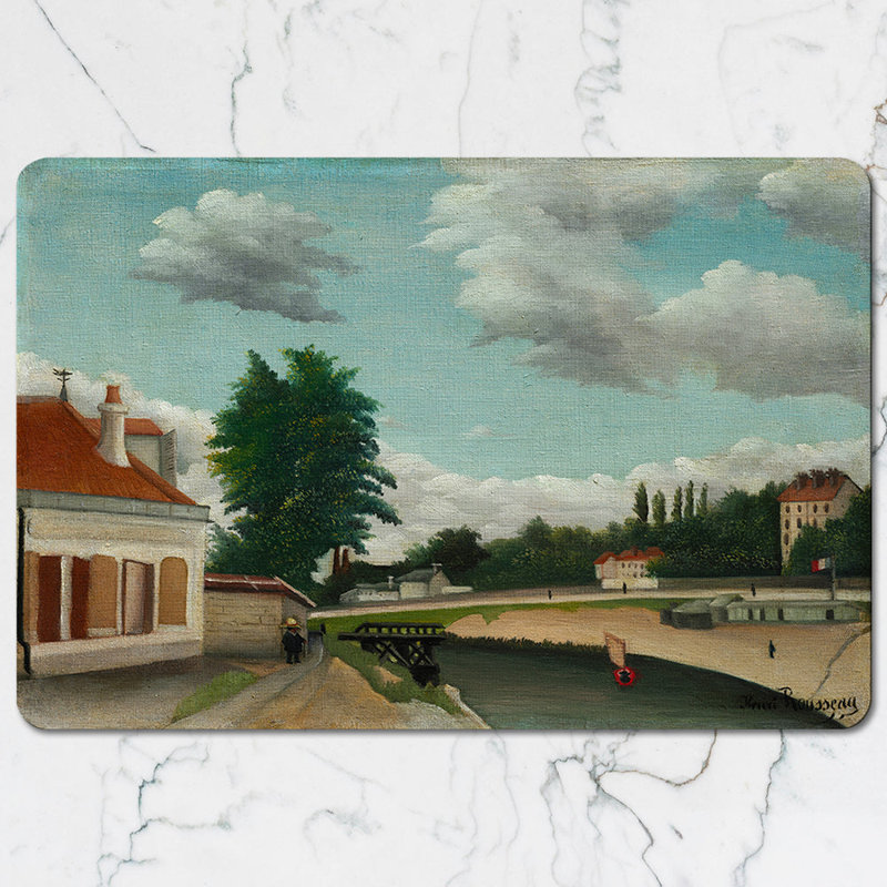 Placemat And Coaster Set Vintage Landscape Painting Home Table Decor