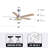 52 Inch Crystal Ceiling Fan With Light And Remote Chrome