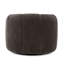 Fauteuil d'appoint pivotant en chenille recyclé gris tempête Jasmine-125328382