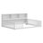 Floor Bed With Side Bookcase,Shelves,Guardrails-415663453