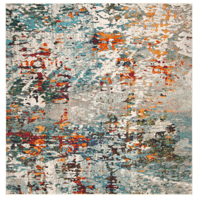 Tapis gris / bleu Gammage
