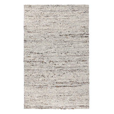 Loomis Wool Abstract Area Rug in Ivory