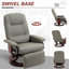 Fauteuil inclinable manuel en similicuir, bois-1144090376