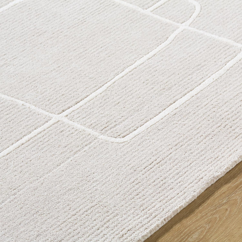 Jaykwon Modern Hand Tufted Area Rug, Rectangle 5' x 7'6"
