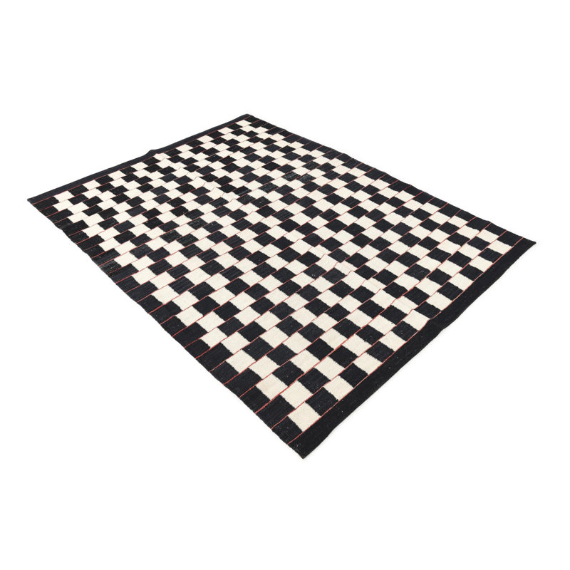 Tapis noir et blanc Ohlson