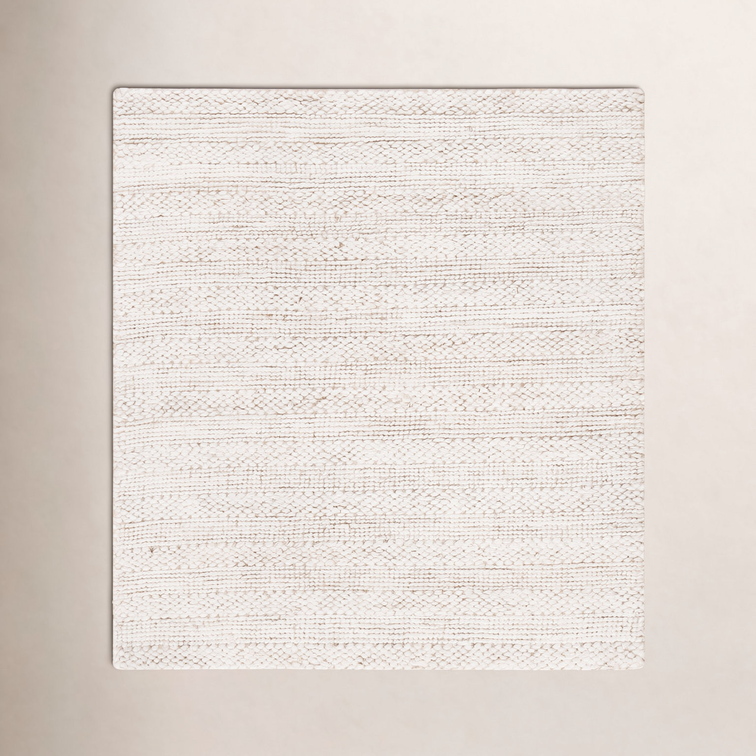 Stanwick Bleached Hand-Woven Jute Rug, Square 12'