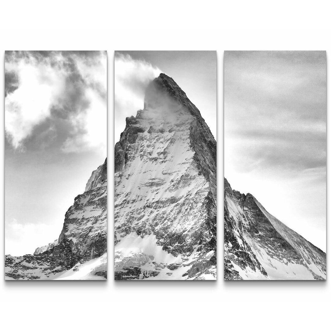 3-tlg. Leinwandbilder-Set Matterhorn