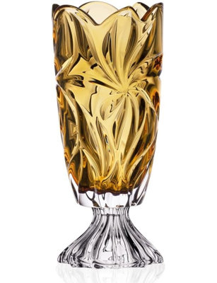 Vase en cristal de cristal de bohème 14,5 po Aurum