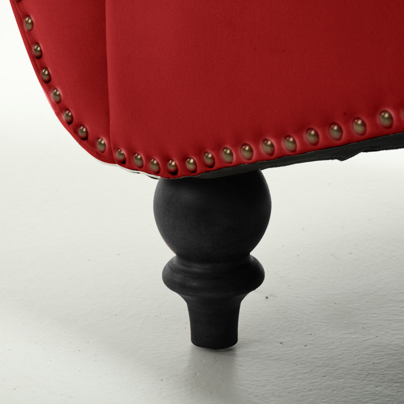 Velvet Chaise Lounge, Red Velvet