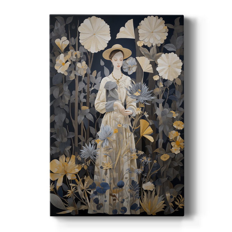 WOMEN Series DLXI - Toile tendue avec châssis Premium - Prêt à être accroché, H 12 po x l 8 po