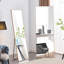 Miroir pleine grandeur en bois massif, miroir d'habillage, entrée de chambre à coucher, miroir décoratif