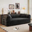 Canapé à compression de 78,8 po, canapé-lit convertible au sol avec accoudoirs avec dossier coussiné, canapé-lit futon, canapé modulaire sans accoudoirs Loveseat, tissu velours côtelé, pour le salon, la chambre à coucher, noir-442344766
