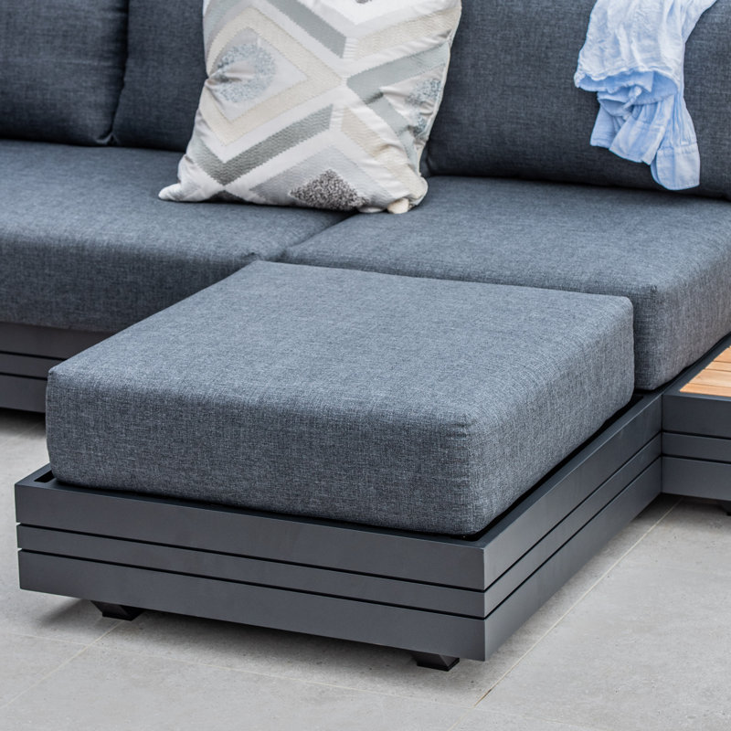 Parker Corner Unit & Footstool in Graphite