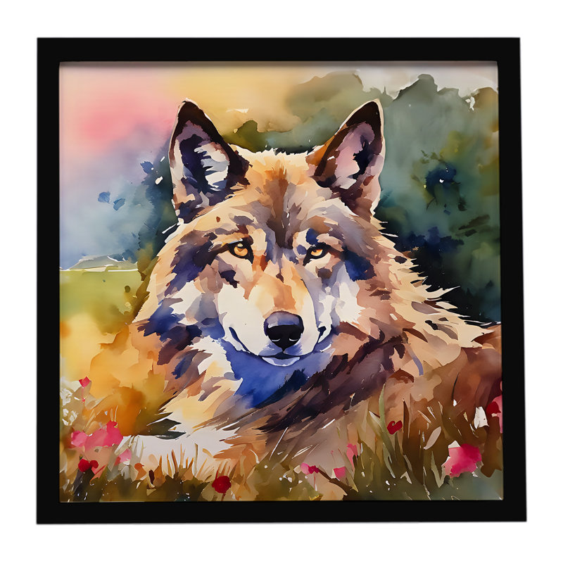 Wolves Wolf  Framed Metal Print