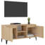 Steyning Unfinished TV Stand with Fireplace Included-1968540491