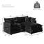 Canapé-lit modulaire en forme de L avec 1 repose-pieds Comfy-1819257828