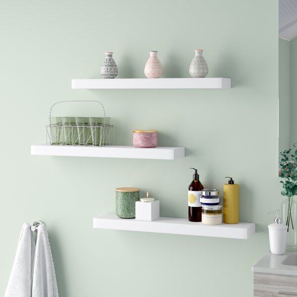White Floating Shelves + Kitchen Decor - Stylish Petite
