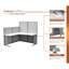 Poste de travail L 65 po x P 65 po Regency Instant Office-133698078