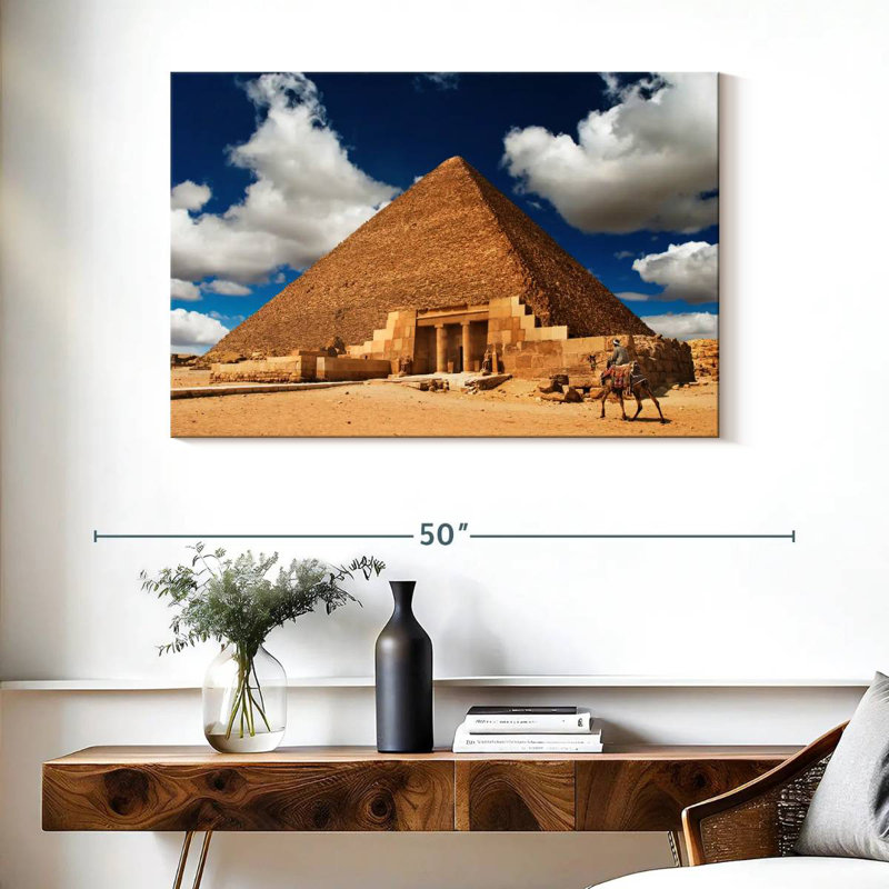 Adella Egyptian Pyramid, 26" H x 39" W