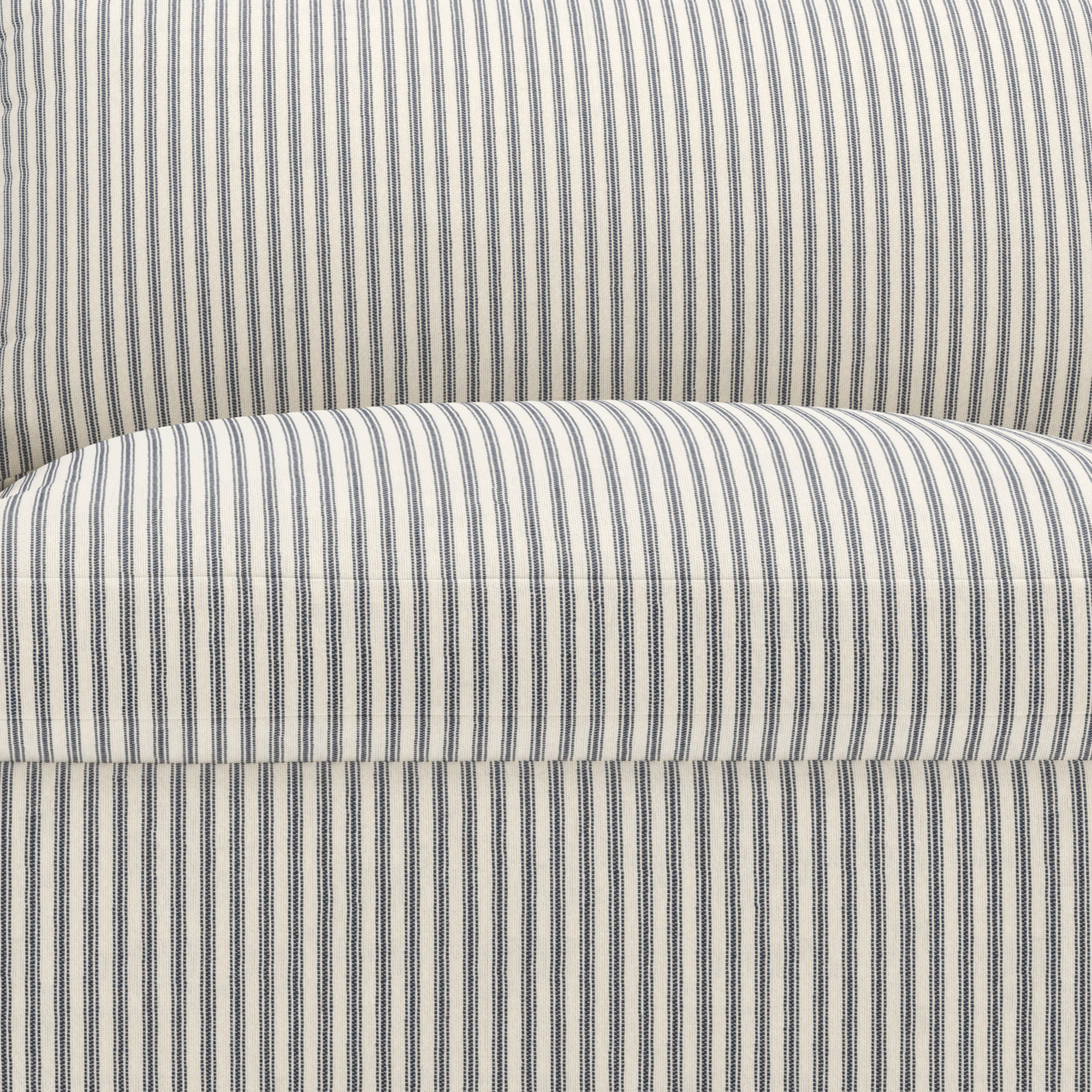 Wrenley 4-Piece Slipcovered Modular Sectional, Cruise Gray Striped, Left Hand Facing