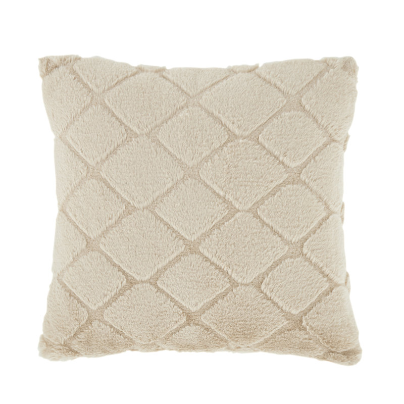 Cosy Diamond Cushion with inner and Cover, Natural