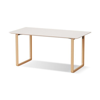 Solid wood dining table for household use