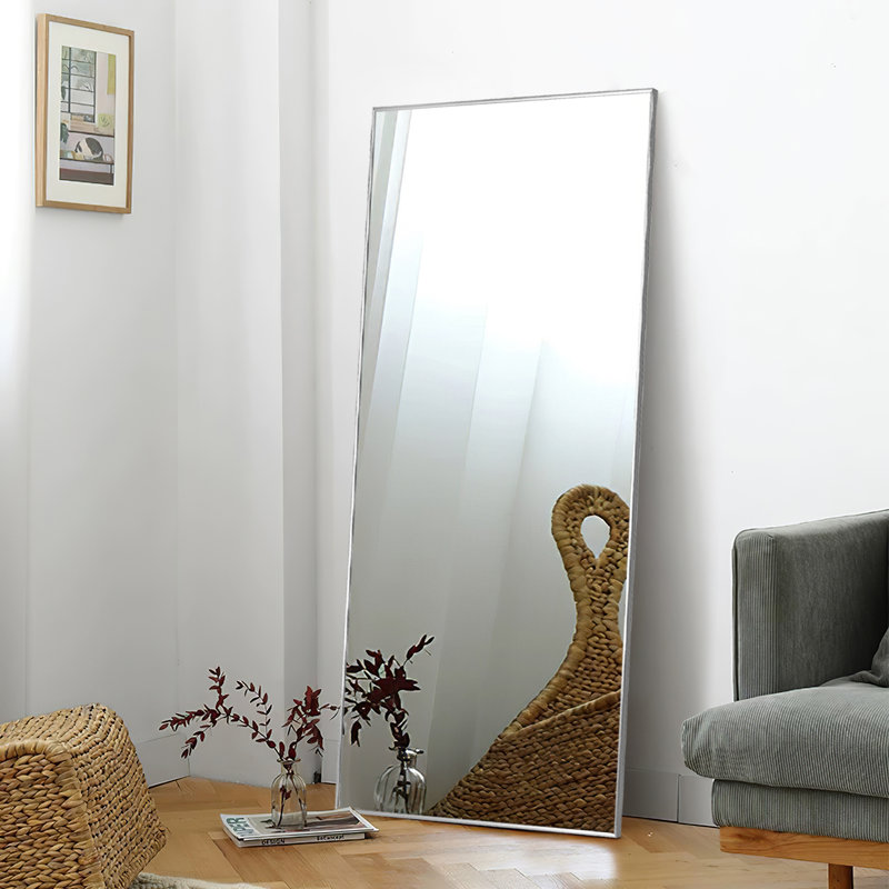 Miroir de salle de bain mural Talma, Gris clair, H 71 po x l 24 po