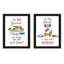 2 pièces 2U Trendy Decor Art mural encadré-1130087201