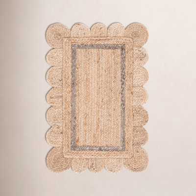 Inaki Hand-Woven Geometric Jute Rug