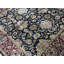 Hand-Knotted High-Quality Black and Red Square Area Rug