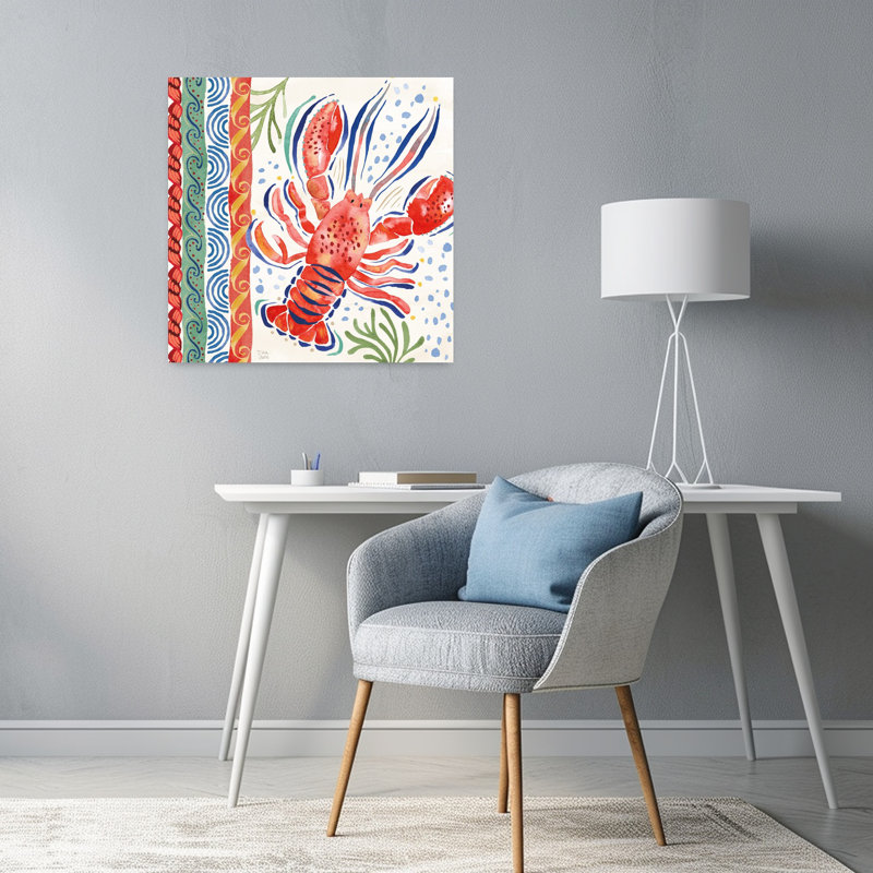 Art nautique nautique avec animaux, H 24 po x l 24 po