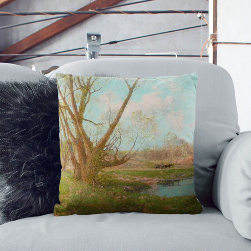 Coming Rain Scatter Cushion, 40cm H x 40cm W x 15cm D, Stone
