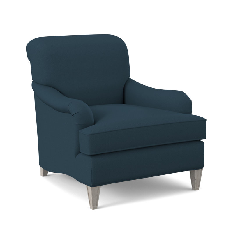 Bristol Upholstered Armchair, Margaret Lagoon, Bisque