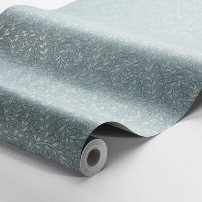 Boråstapeter Wild Ferns Wallpaper, Blue