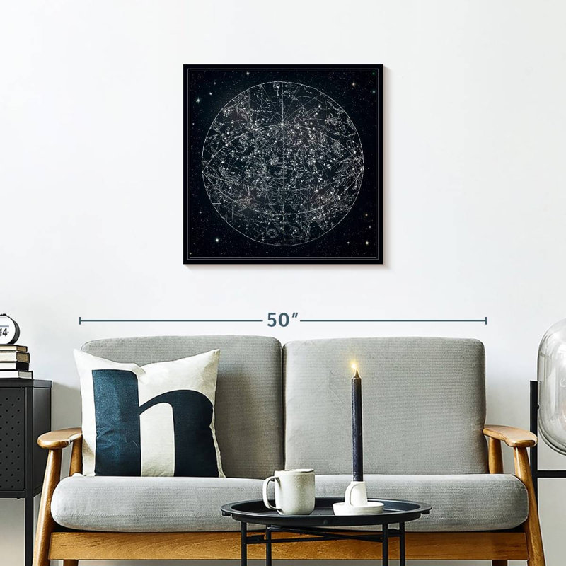 Oberle Constellation Map, 24" H x 24" W