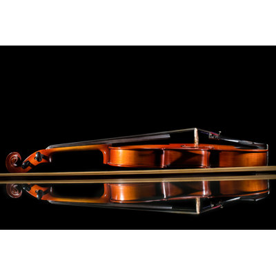 "Violon isolé" par Wichits - Photographie sur toile tendue