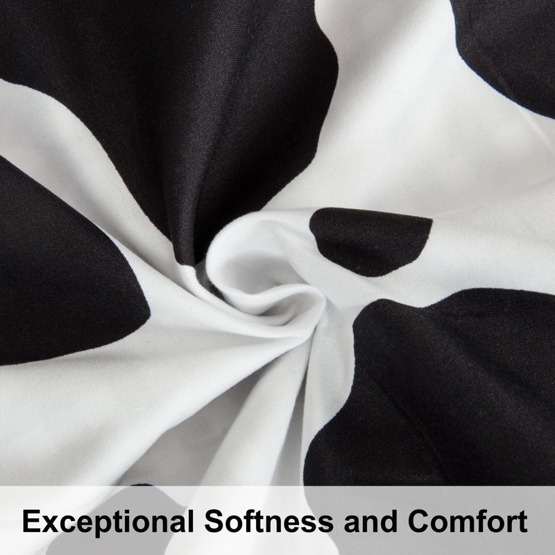 3 Piece Duvet Cover Set, Comforter Cover Set with Ties 100% Brushed Microfiber with Ties - NTBAY