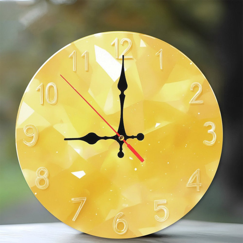 Horloge avec texture de pierre précieuse