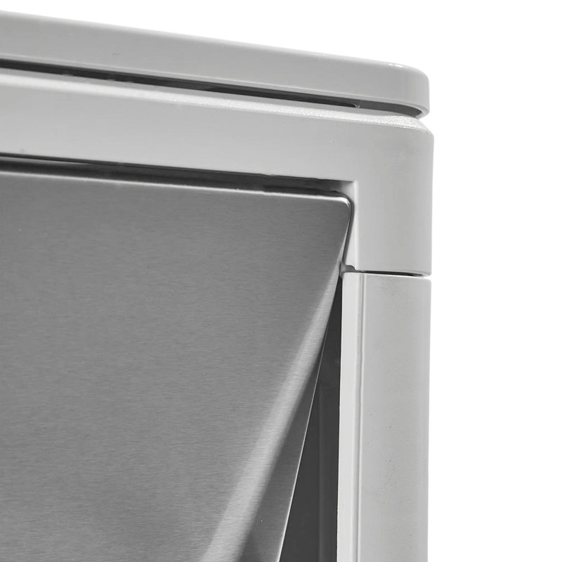 Plastic Touch Top Waste Bin, 25, White