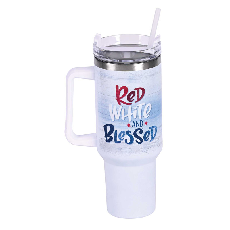 Gobelet rouge et blanc 40 oz