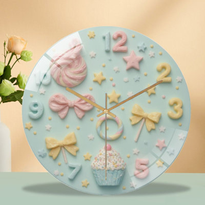 12'' Modern Glass Wall Clock