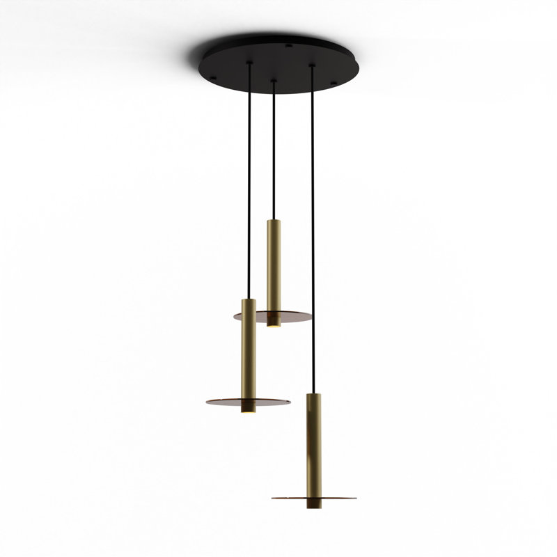 Combi 3 - Light LED Pendant, Brass