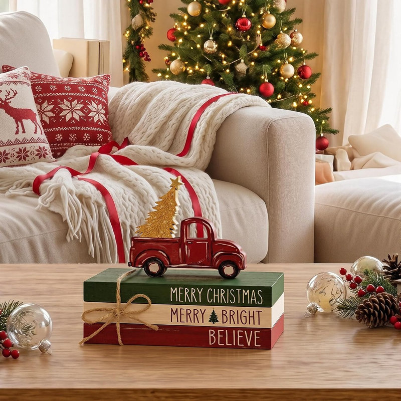 Solid Wood Decorative Book