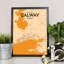 Galway City Map - No Frame Print-2132859461