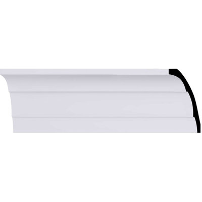 SAMPLE - Endurathane Adonis Crown Moulding, 4 3/4"H x 3 1/2"P x 5 7/8"F x 12"L, Factory Primed