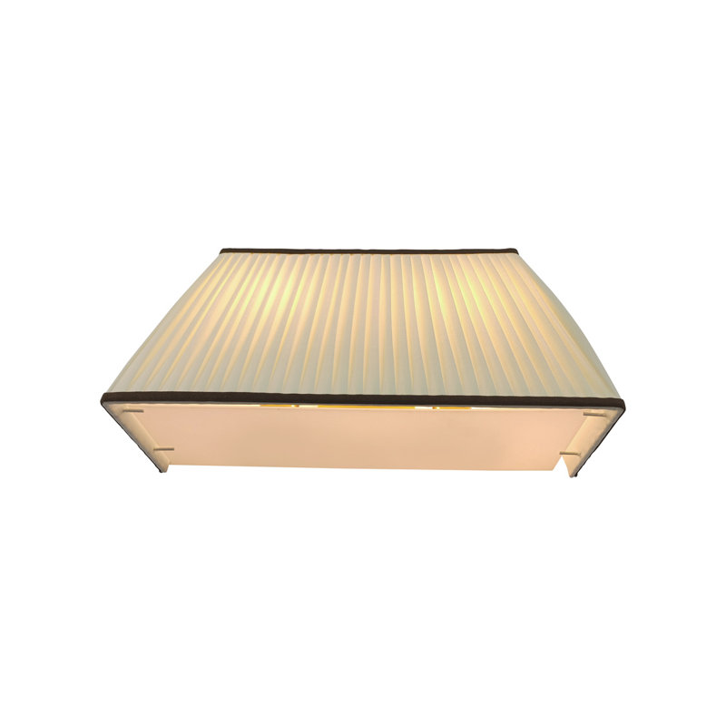 Amanda Lindroth Rectangle Flush Mounted Sconce, Brown