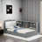 Lordina Bed with Upholstered Storage Headboard, Side Shelves and A Rotating Board-1065598210