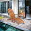 Teak Adirondack Chair with Ottoman