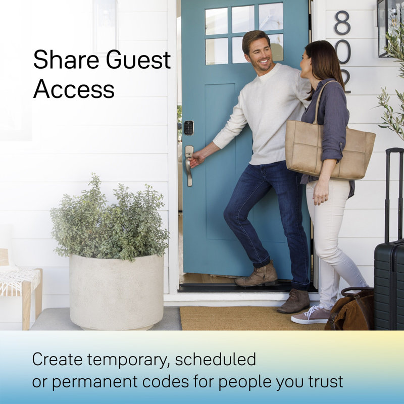 Yale Assure Lock 2 Key-Free Touchscreen With Wi-Fi, Black Suede